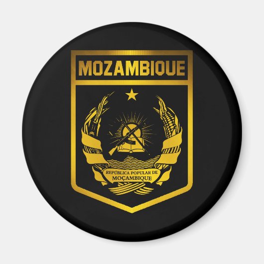 Mozambique Emblem Magneet (Voorkant)