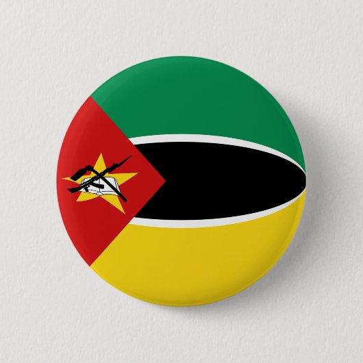 Mozambique Fisheye Flag Button (Voorkant)