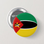 Mozambique Fisheye Flag Button (Voorkant /achterkant)