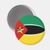 Mozambique Fisheye Vlag Magneet (Voorkant / Achterkant)