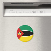 Mozambique Fisheye Vlag Magneet (Insitu (Vaatwasser))
