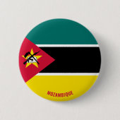 Mozambique Flag Cute Patriotic Ronde Button 5,7 Cm (Voorkant)