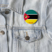 Mozambique Flag Cute Patriotic Ronde Button 5,7 Cm (In situ)
