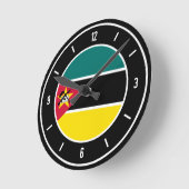 Mozambique Flag Elegant Ronde Klok (Hoek)