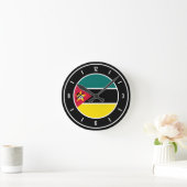 Mozambique Flag Elegant Ronde Klok (Huis)