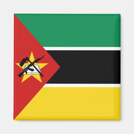 Mozambique Flag Magnet (Voorkant)