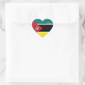 Mozambique Flag Splendid Patriotic Hart Sticker (Tas)