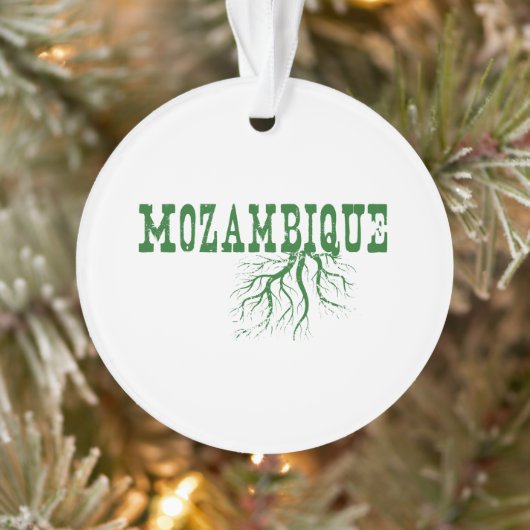 Mozambique - Groene boomstammen - Word Art Ornament (Boom)