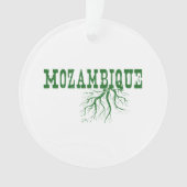 Mozambique - Groene boomstammen - Word Art Ornament (voorkant)