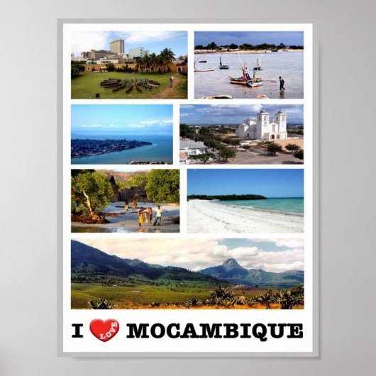 Mozambique - Ik hou van - Poster (Voorkant)