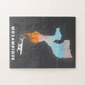Mozambique-kaart Legpuzzel (Horizontaal)