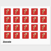 Mozambique Kaart Sticker (Vel)