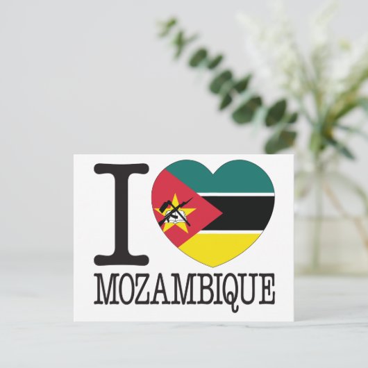 Mozambique Love v2 Briefkaart (Staand voorkant)