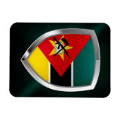 Mozambique Metallic Emblem Magneet (Horizontaal)