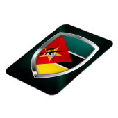 Mozambique Metallic Emblem Magneet (Linkerzijde)