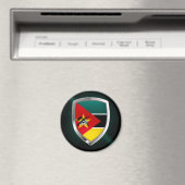 Mozambique Metallic Emblem Magneet (Insitu (Vaatwasser))