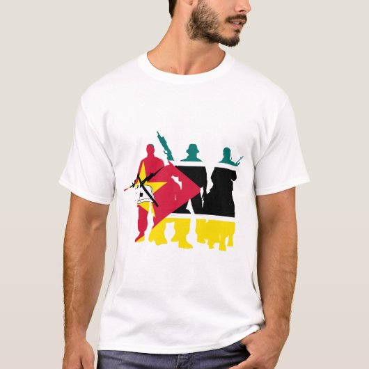 Mozambique militaire eenheden t-shirt (Voorkant)