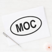 Mozambique "MOC" Ovale Sticker (Envelop)