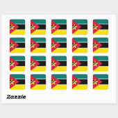 Mozambique Nationale Wereldvlag Vierkante Sticker (Vel)