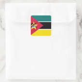 Mozambique Nationale Wereldvlag Vierkante Sticker (Tas)