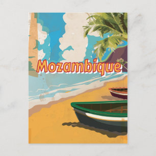 Mozambique Oude vakantieposter Briefkaart