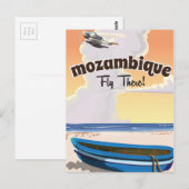 Mozambique — reisposter afdrukken briefkaart (Voorkant / Achterkant)