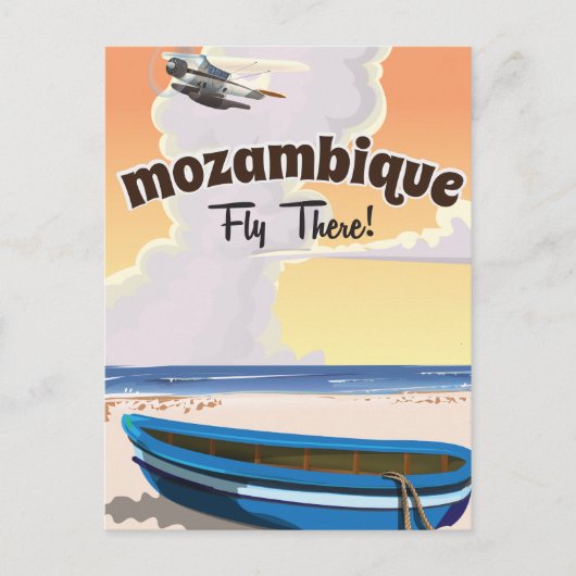 Mozambique — reisposter afdrukken briefkaart (Voorkant)