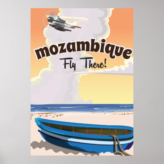 Mozambique — reisposter afdrukken poster (Voorkant)
