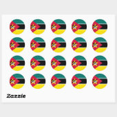 mozambique ronde sticker (Vel)