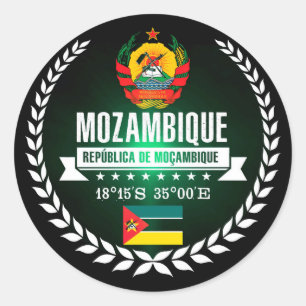Mozambique Ronde Sticker