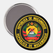Mozambique Round Emblem Magneet (Voorkant / Achterkant)