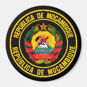 Mozambique Round Emblem Magneet (Voorkant)