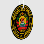 Mozambique Round Emblem Ornament (voorkant)