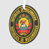 Mozambique Round Emblem Ornament (voorkant)