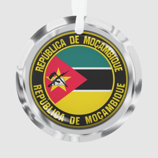 Mozambique Round Emblem Ornament (achterkant)