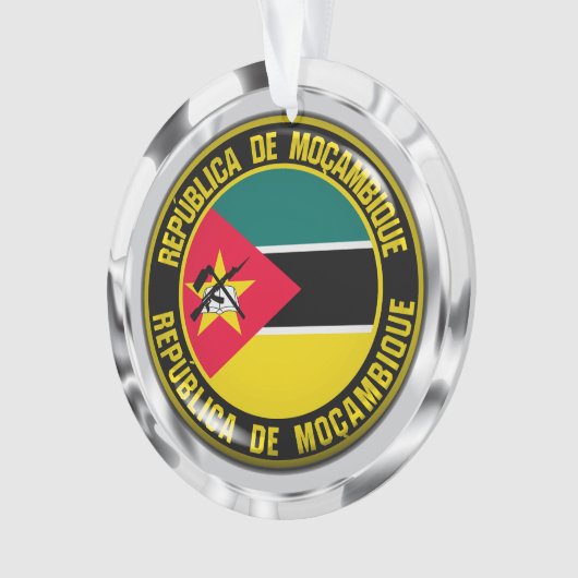 Mozambique Round Emblem Ornament (voorkant)