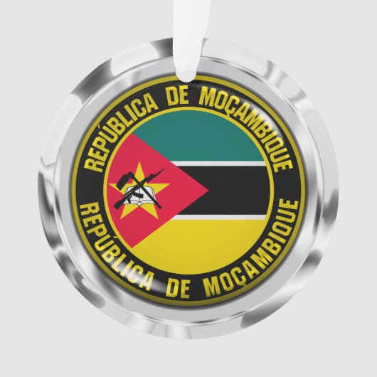Mozambique Round Emblem Ornament (voorkant)