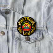 Mozambique Round Emblem Ronde Button 7,6 Cm (In situ)