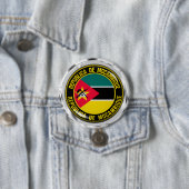 Mozambique Round Emblem Ronde Button 7,6 Cm (In situ)