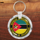 Mozambique Round Emblem Sleutelhanger (Voorkant)