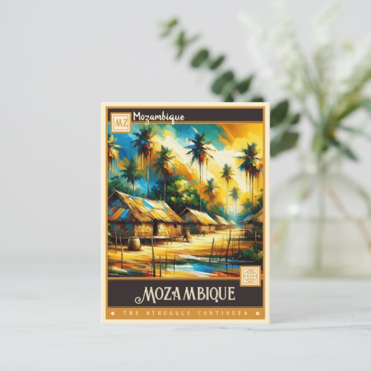 Mozambique | schilderij briefkaart (Staand voorkant)