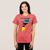 MOZAMBIQUE Speciale  Rode Toerist Tri-Blend Shirt (Voorkant volledig)