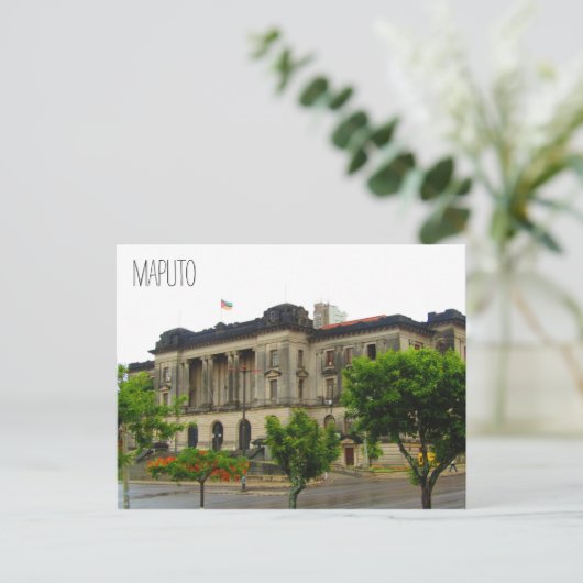 mozambique stadhuis briefkaart (Staand voorkant)