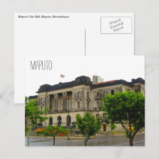 mozambique stadhuis briefkaart (Voorkant / Achterkant)