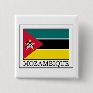 Mozambique Vierkante Button 5,1 Cm