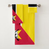 Mozambique vlag bad handdoek (Insitu)