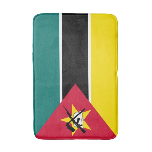 Mozambique vlag badmat (Voorkant Verticaal)