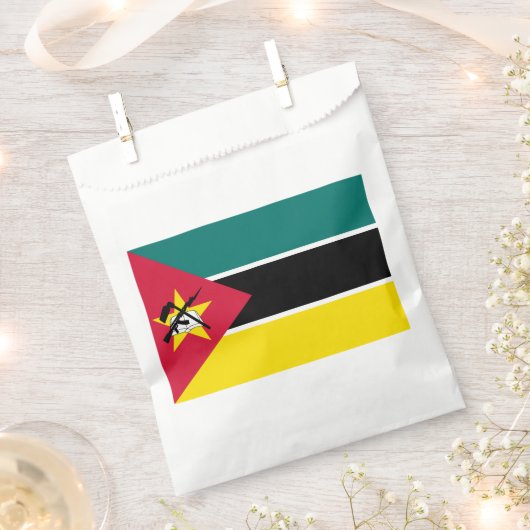 Mozambique vlag bedankzakje (Geknipt)