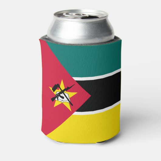Mozambique vlag blikjeskoeler (Blikje Achterkant)