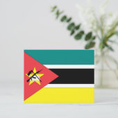 Mozambique vlag briefkaart (Staand voorkant)
